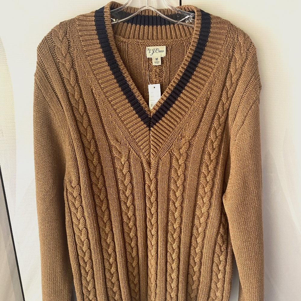 J. Crew Brown V-Neck Sweater